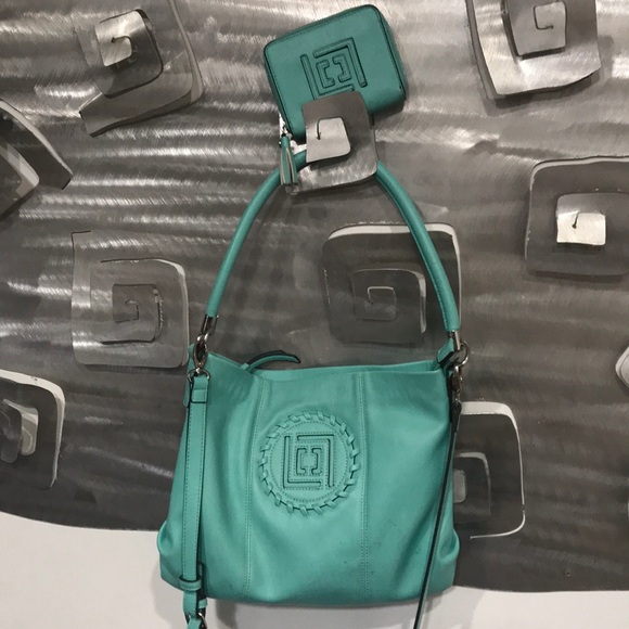Liz Claiborne Handbags - Liz Claiborne light turquoise purse and wallet